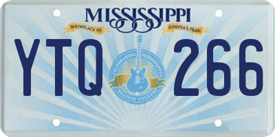 MS license plate YTQ266