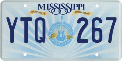 MS license plate YTQ267