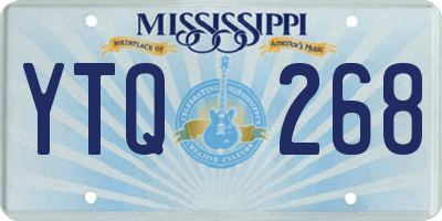 MS license plate YTQ268