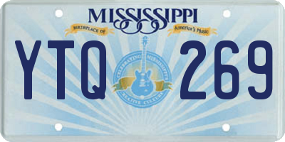 MS license plate YTQ269