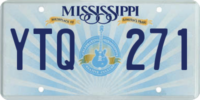 MS license plate YTQ271