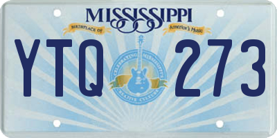 MS license plate YTQ273