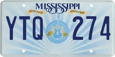 MS license plate YTQ274
