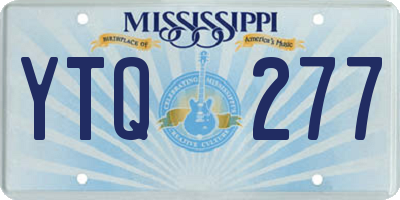 MS license plate YTQ277