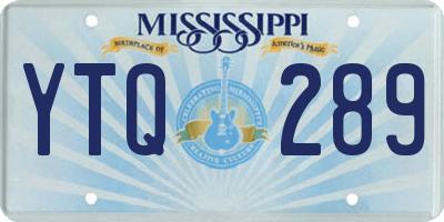 MS license plate YTQ289