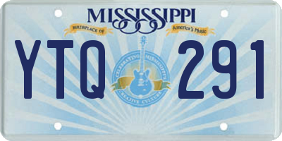 MS license plate YTQ291