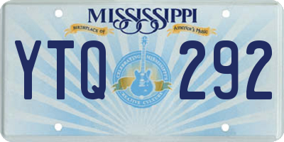 MS license plate YTQ292