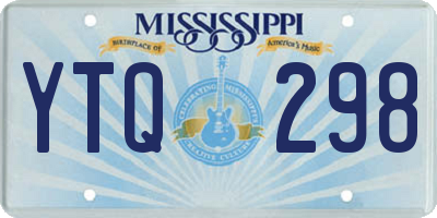 MS license plate YTQ298