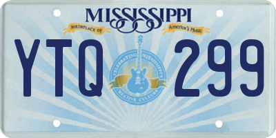 MS license plate YTQ299