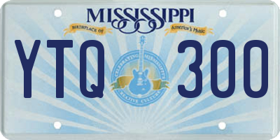 MS license plate YTQ300