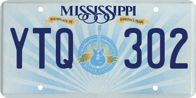 MS license plate YTQ302