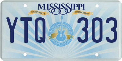 MS license plate YTQ303