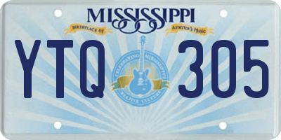 MS license plate YTQ305