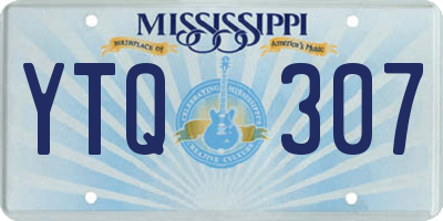 MS license plate YTQ307