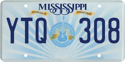 MS license plate YTQ308