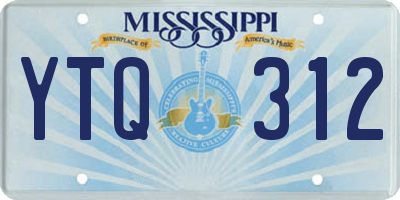MS license plate YTQ312