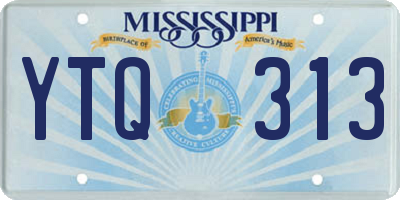 MS license plate YTQ313