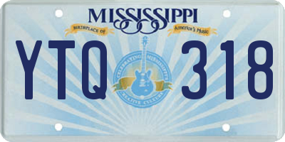 MS license plate YTQ318