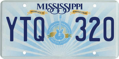 MS license plate YTQ320