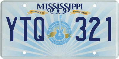 MS license plate YTQ321