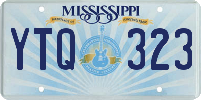 MS license plate YTQ323
