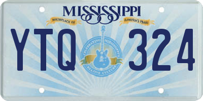 MS license plate YTQ324