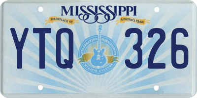 MS license plate YTQ326
