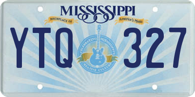 MS license plate YTQ327