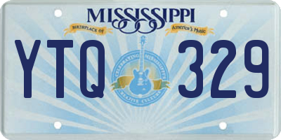 MS license plate YTQ329
