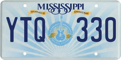 MS license plate YTQ330