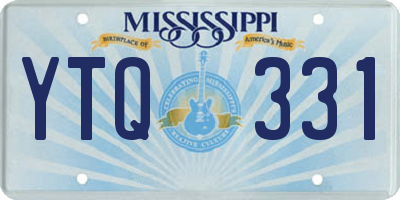 MS license plate YTQ331