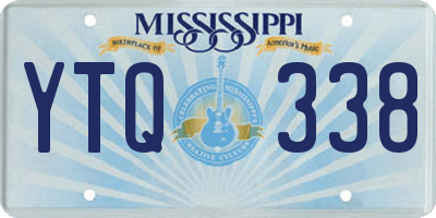 MS license plate YTQ338