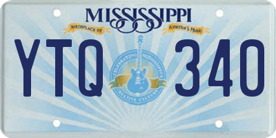 MS license plate YTQ340