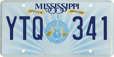 MS license plate YTQ341