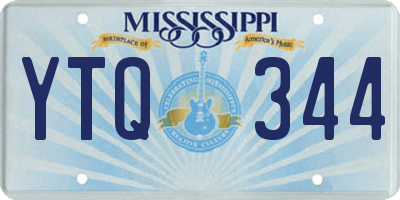MS license plate YTQ344