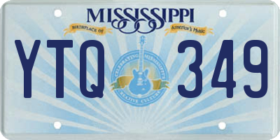 MS license plate YTQ349