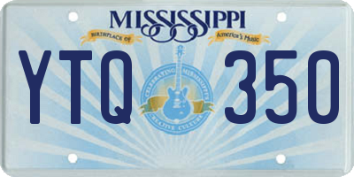 MS license plate YTQ350