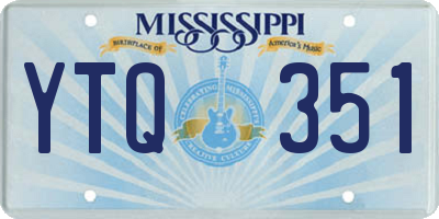 MS license plate YTQ351