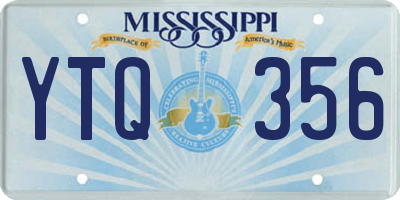 MS license plate YTQ356