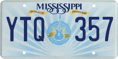 MS license plate YTQ357