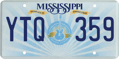 MS license plate YTQ359