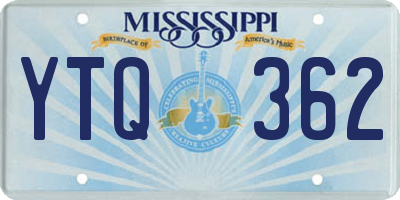 MS license plate YTQ362