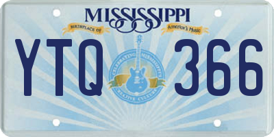 MS license plate YTQ366