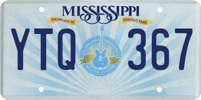 MS license plate YTQ367