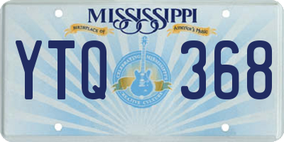 MS license plate YTQ368