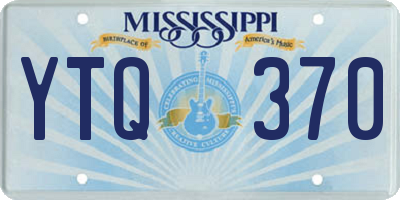 MS license plate YTQ370