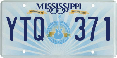 MS license plate YTQ371