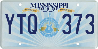 MS license plate YTQ373
