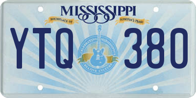 MS license plate YTQ380