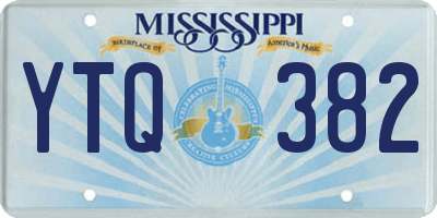 MS license plate YTQ382